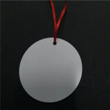 sublimation round Aluminium christmas ornaments blank consumables supplies one sided printing 30pcs/lot