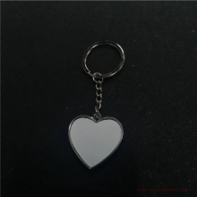 sublimation blank heart keychains for two sided printing blank diy materials 25pcs/lot