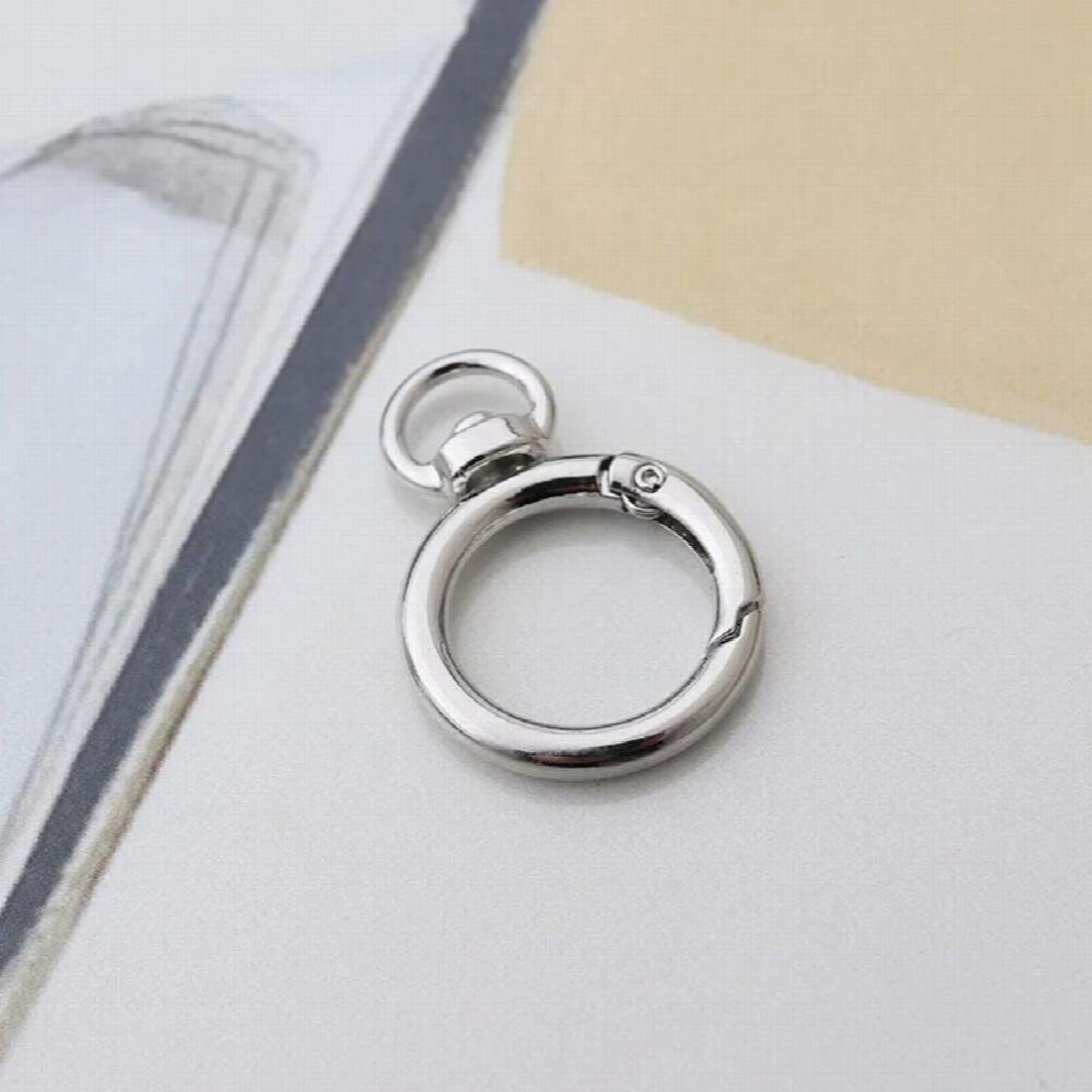 Diy Key Chain Accessories Metal Clamp Carabiner Split Ring Keychains Rotating Keychains Lobster Lock Clip Buckle Accessories 885670736981