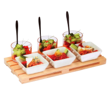 (10PC Appetizer Tray 30cm) Assorted Snack Dish Serving Dishes Tray Dip Nibble