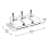 Alpina (10PC Appetizer Tray 30cm) Assorted Snack Dish Serving Dishes Tray Dip Nibble 5