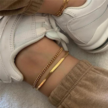 Snake Chain Anklet for Women Girls Punk Vintage Summer Beach Chain Anklet Bracelet Jewelry
