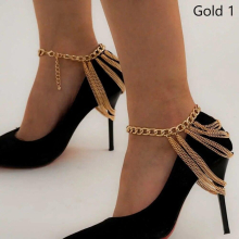 1PC Multilayer Chain High Heel Shoe Foot Ankle Beach Jewelry Foot Bracelet For Women Girl Anklet Gift