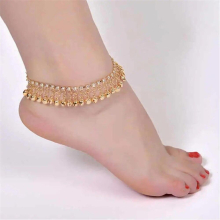 Retro Ethnic Style Anklet Romantic Leisure Street Shooting Foot Chain Personality Tassel Bell Anklet Dance Anklet Jewelry Gift