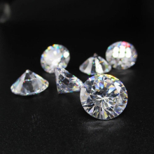 50pcs/lot 3mm 4mm 5mm (2.5~6.5mm) 5A Round Brilliant Cut Loose Cubic Zirconia Stones CZ Gems For Jewelry