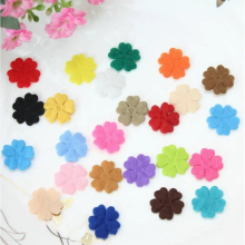 2000pcs rainbow felt pack die cuts flower blossoms confetti applique 18mm assortment
