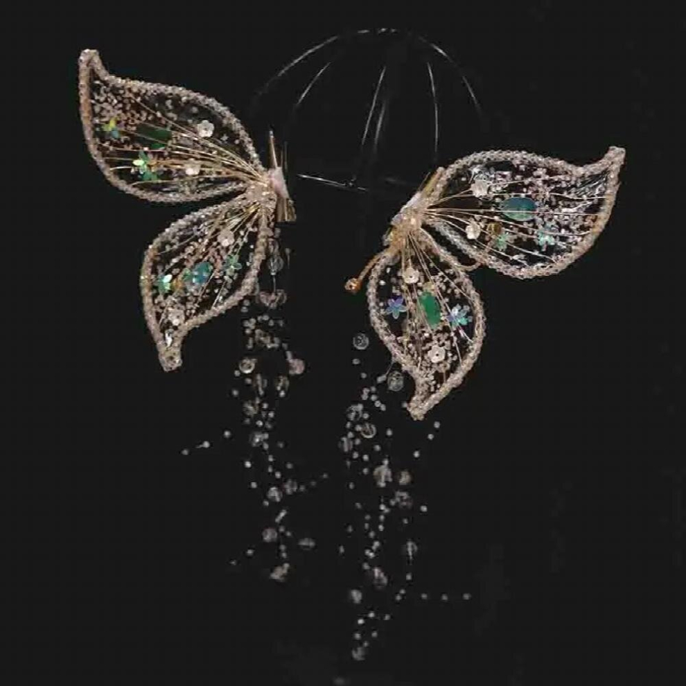 CC Romantic Hairgrips Women Hair Accessories Wedding Hairwear Bridal Dress Engagement Jewelry Butterfly Shape Hairpin Gift AN340-image-OPC-PCWQT2K-NEW