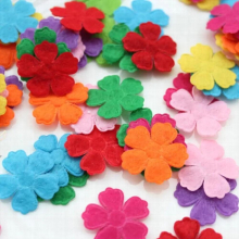 2000pcs Sakura Felt Sticker - Scrapbooking, Card-making, cherry blossoms,felt confetti no glue on back