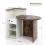 Costway Reception Desk Front Computer Table Space Saving Corner Writing Desk 4
