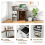 Costway Reception Desk Front Computer Table Space Saving Corner Writing Desk 6