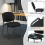 Casart Set of 2 Meeting Room Office Chairs W/ Wheels Stackable Office Guest Mesh Chairs 7