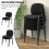 Casart Set of 2 Meeting Room Office Chairs W/ Wheels Stackable Office Guest Mesh Chairs 5