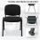 Casart Set of 2 Meeting Room Office Chairs W/ Wheels Stackable Office Guest Mesh Chairs 8