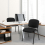 Casart Set of 2 Meeting Room Office Chairs W/ Wheels Stackable Office Guest Mesh Chairs 6