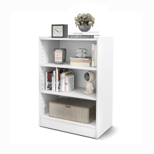 Wooden 3-tier Bookcase Open Bookshelf Organizer Display Shelf Freestanding