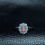 Natural opal woman rings change fire mysterious 925 silver adjustable size 1