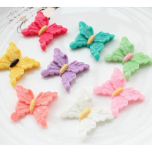 100pcs large Resin Butterfly Cabochons,butterflies Flat Backs,Resin flatbacks, DIY Supplies, Decoden Resin cabs 34mm
