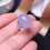 Natural Pink chalcedony ring, color, emerald beautiful, 925 silver, finger ring size support customization 6