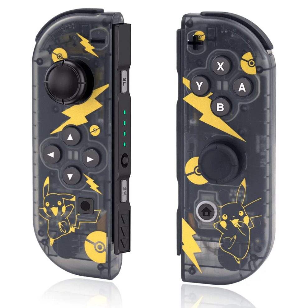 (Pikachu) Wireless Joy Pair Controller Compatible For Switch, OLED, Lite Gamepad Joystick Replacement