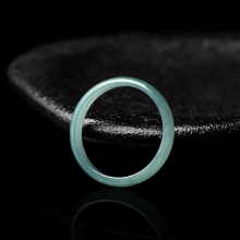 Hand Carved/Natural Jade Burmese A Emerald Ring Personality Jewelry Accessories Rings For MenWomen Couples