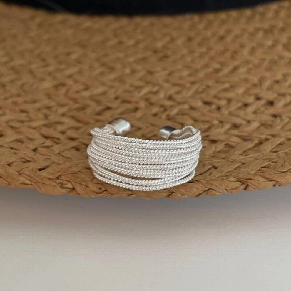 925 Sterling Silver Multilayer Twist Rope Rings for Women Thick Rings Fine Jewelry-image-OPC-PCWQZM8-NEW