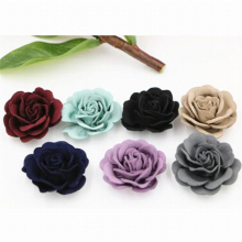 DIY Hair Jewelry Accessory Material Wool Felt Flower Floral Button Patch Sticker for Girls Headwear Ornament DIY