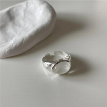 925 Sterling Silver Opal Rings for Women Minimalist Ring Matching Party Female Rock Punk Jewelry