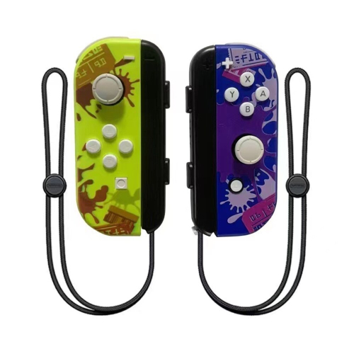 (Yellow Purple) Wireless Joy Pair Controller Compatible For Switch, OLED, Lite Gamepad Joystick Replacement