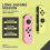 (Yellow Purple) Wireless Joy Pair Controller Compatible For Switch, OLED, Lite Gamepad Joystick Replacement 2