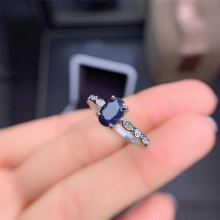 Princess Kate Wedding Ring 5 Mm * 7Mm Natural Sapphire Natural Sapphire Wedding Ring Solid 925 Silver Sapphire Ring