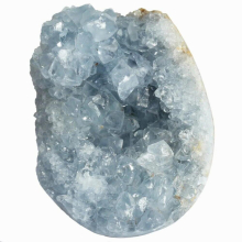 1Pc Natural Celestite Mineral Healing Crystal Cluster Geode Irregular Gem Stone Home Decoration Specimen