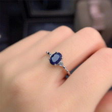 Hot Silver Sapphire Rings for Women Solid 925 Silver Sapphire Ring Natural Sapphire Gemstone