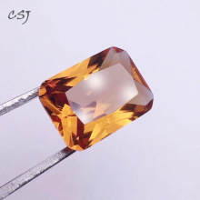 CSJ Created Diaspore Zultanite Rectangle Cut Loose Gemstone Sultanite For Diy Fine Jewelry Silver Mounting Change Stone