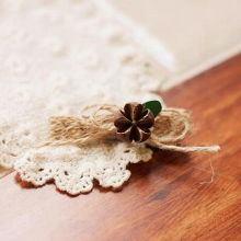 DEAR-LIFE diy Japanese retro girl autumn hemp rope pine cone hair accessories hairpin pin accessories