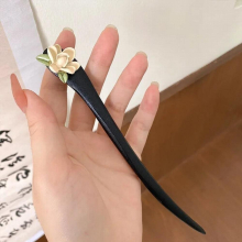 Classic Hair Sticks Chinese Wedding Chopsticks Girls Hanfu Party Hairpins Flower Fairy Headpiece Forks Wooden Hair Clips Jewelry