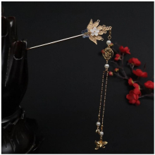 Fringe Chinese Hair Sticks Forks Girls Long Tassel Floral Metal Hairpin Chopsticks Vintage Girls Hanfu Hair Accessoreis Jewelry