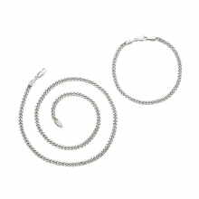 Necklace and Bracelet Jewelry set for Men Length width with Environmental Copper