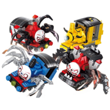 (No Box, 7094-4PCS) Choo-Choo Charles Horrors Game Building Blocks Demonic Spider Train Animal
