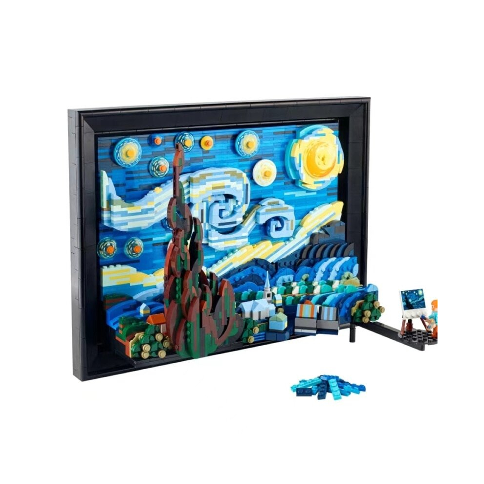 (2316pcs) Vincent The Starry Night 21333 2316pcs Moc Art Painting Building Blocks