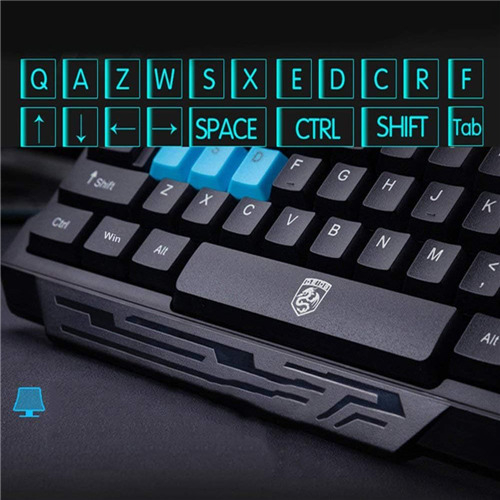 Wireless Ergonomic Gaming Mechanical Keyboard Gamer Mouse Sets 2