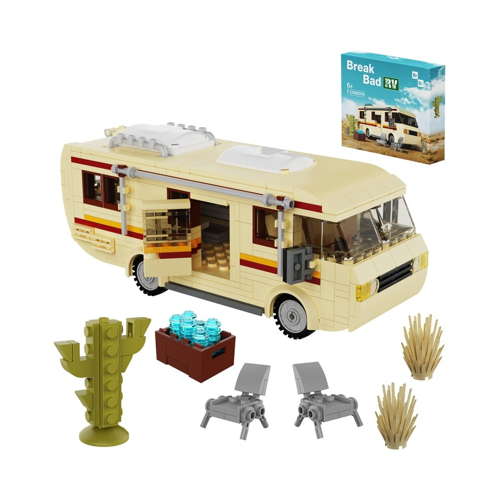 (United States, 432 pcs) MOC Classic Movie Breaking Bad Car Building Blocks Kit Walter White Pinkman