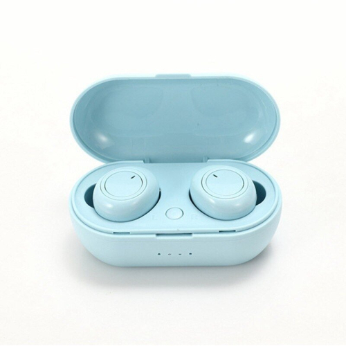 (Blue) Y50 TWS wireless bluetooth headset 5.2 bluetooth headphones Gaming Headset