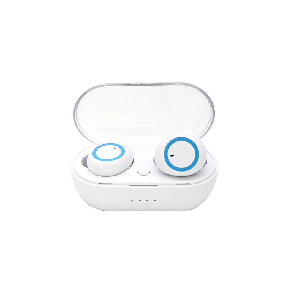 (Y50 -Blue) Y50 Tws Wireless Bluetooth Headset 5.2 Bluetooth Headphones Gaming Headset White/Blue 888872064883