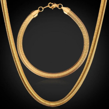 Necklace Bracelet Jewelry Set Men Chain With Stamp 316L Stainless Steel Men Jewelry Set GNH334