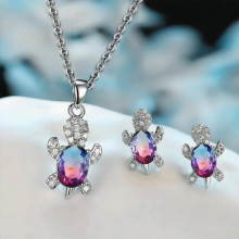 Hot Tortoise Earrings Necklace Jewellery Set Women Animal Style Italian Plated Jewelry Sets for Women