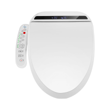 Electric Smart Bidet Toilet Seat with Heating, Massage & Self-Cleaning Nozzles - Side-Panel Control, 3-Level Wash, Warm Air Dry (UK)