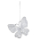 (2 x Butterfly - Silver) Christmas Tree Decorations Glitter Hanging 2