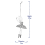 (2 x Ballerina - Silver) Christmas Tree Decorations Glitter Hanging 4
