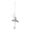 (2 x Ballerina - Silver) Christmas Tree Decorations Glitter Hanging 2