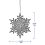 (2 x Snowflake - Silver) Christmas Tree Decorations Glitter Hanging 4